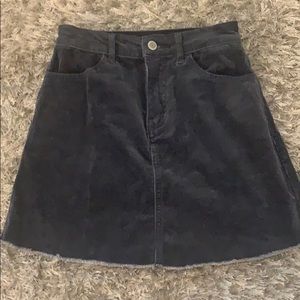 Navy Brandy Melville cord skirt